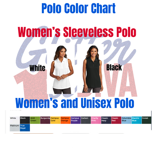 Custom School Logo Performance Polo | Personalized Teacher, Staff & Team Moisture-Wicking Polo | DTF Print with Glitter or Regular Text
