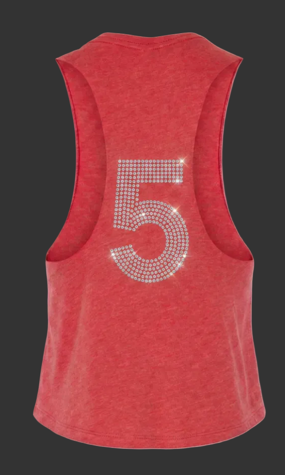 Custom Sports Tank Top | Team Name & Number Glitter or Rhinestone Design