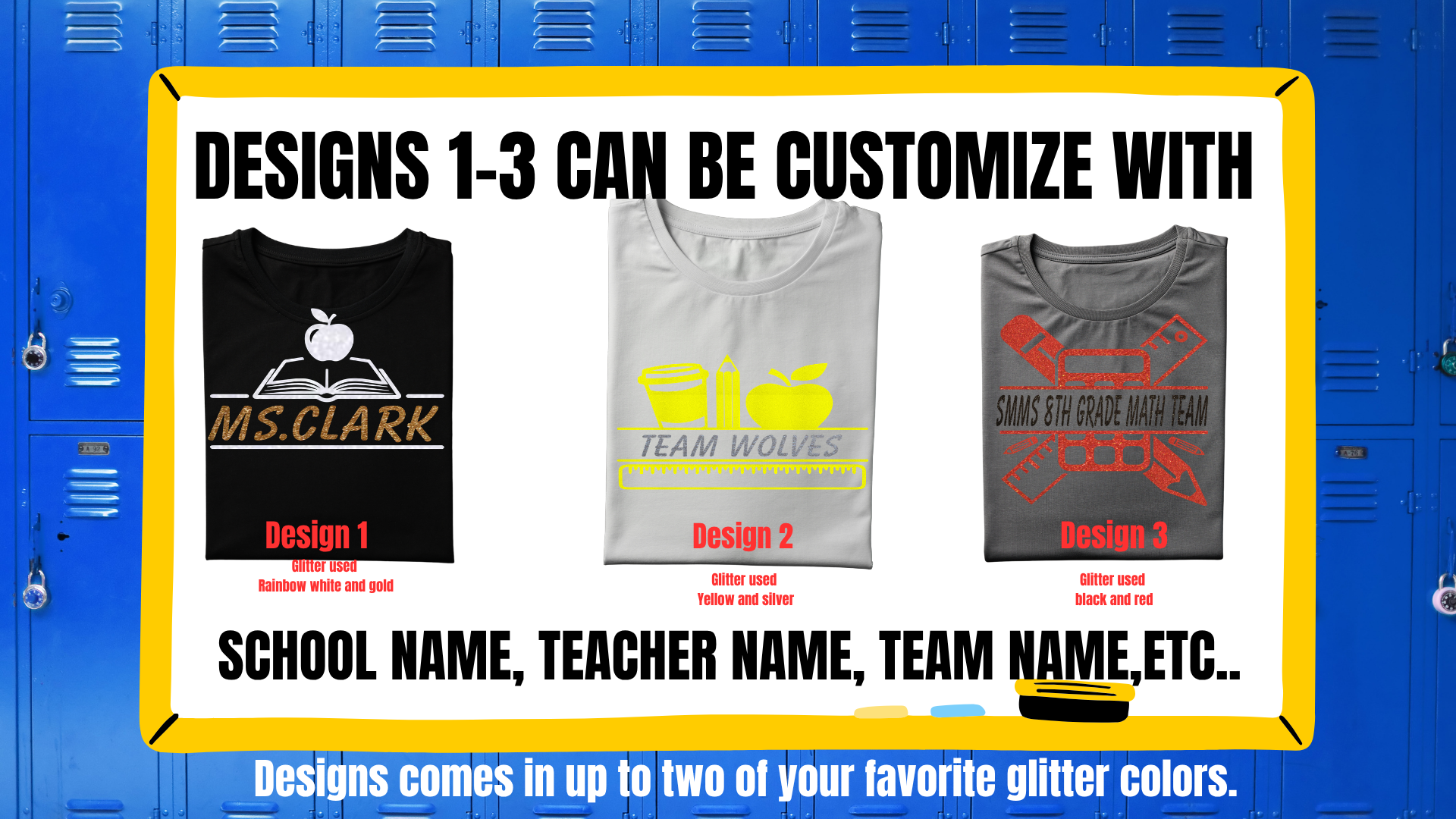Educator Statement Glitter Graphic tee