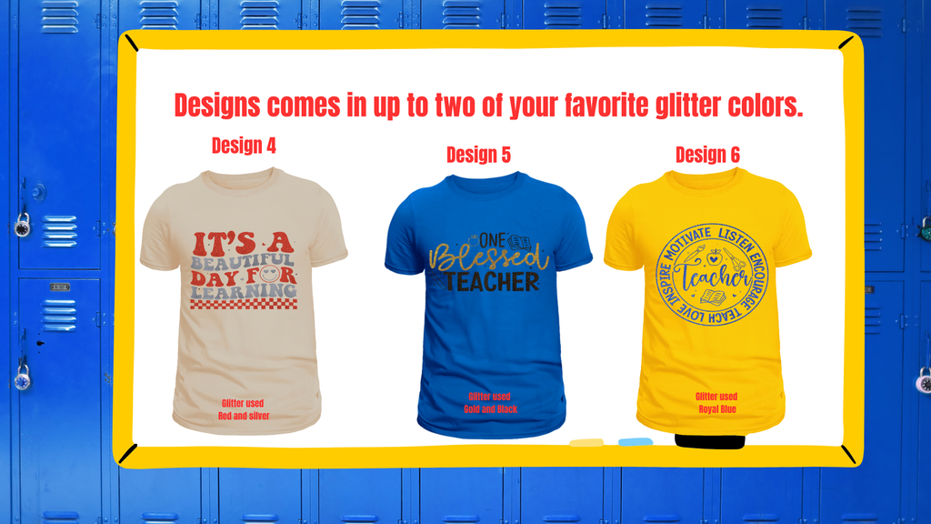 Educator Statement Glitter Graphic tee