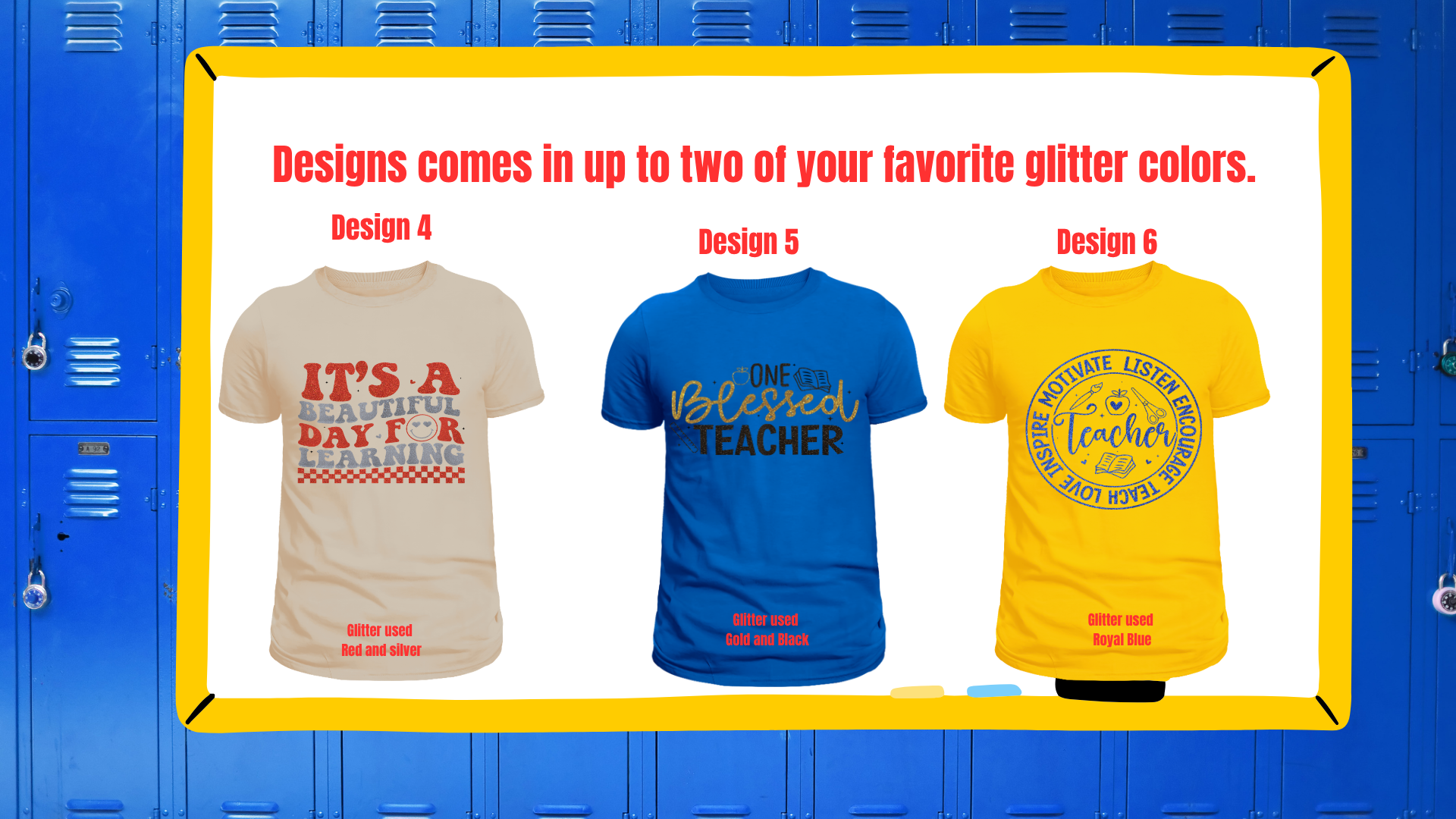 Educator Statement Glitter Graphic tee