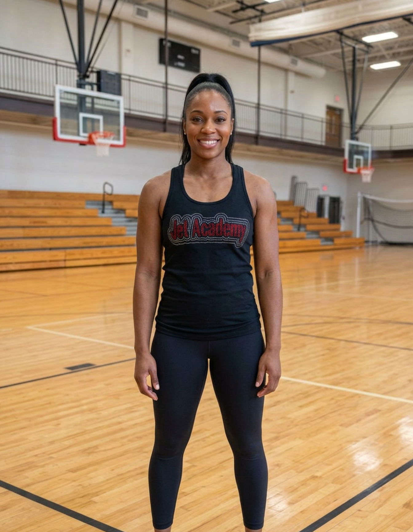 Custom Sports Tank Top | Team Name & Number Glitter or Rhinestone Design